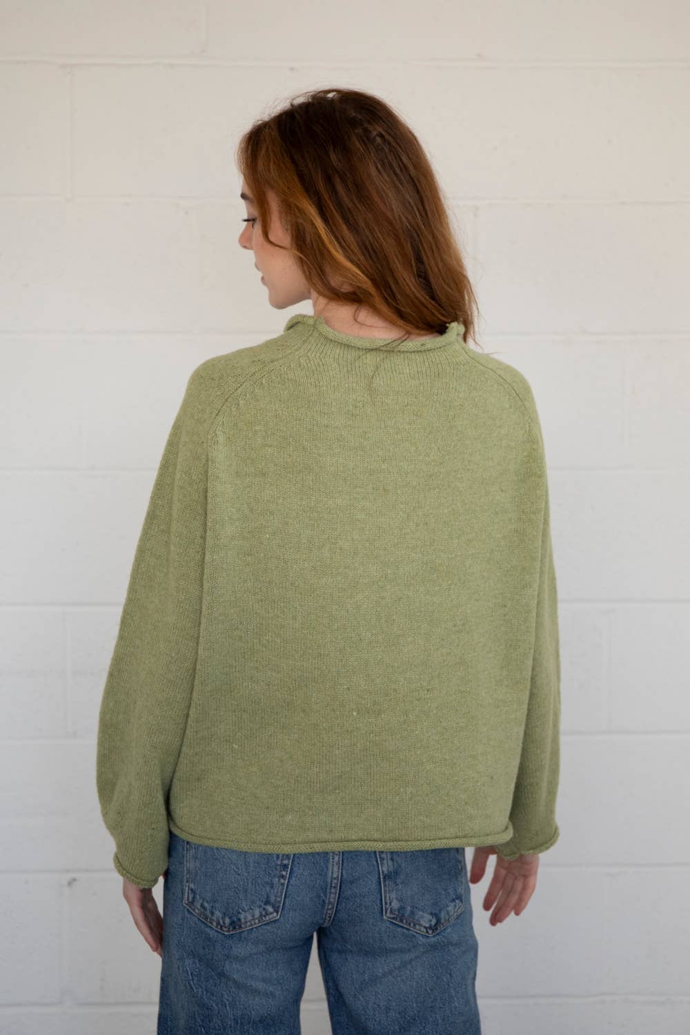 A New Arrival Sardine Sweater: Olive