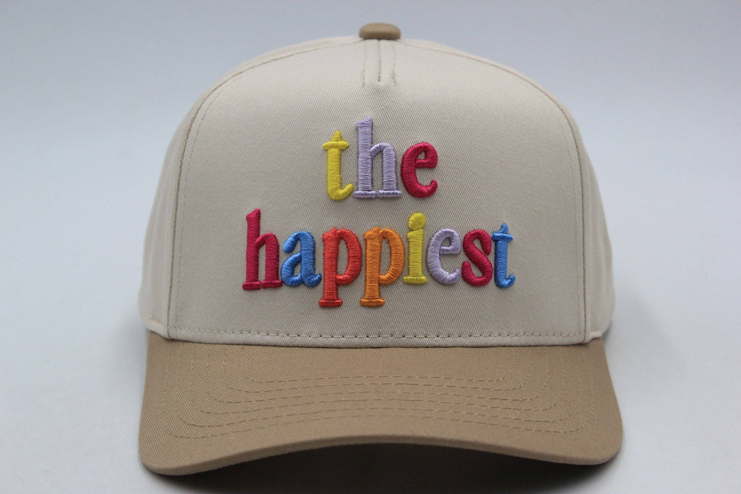 The Happiest Multicolor 3D Puff: Tan/Natural