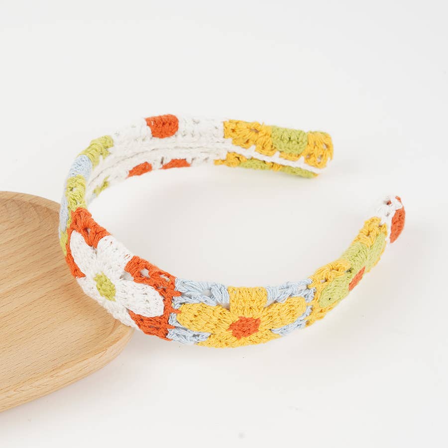 Boho Floral Daisy Cherry Cute ladybug Crochet lace headband