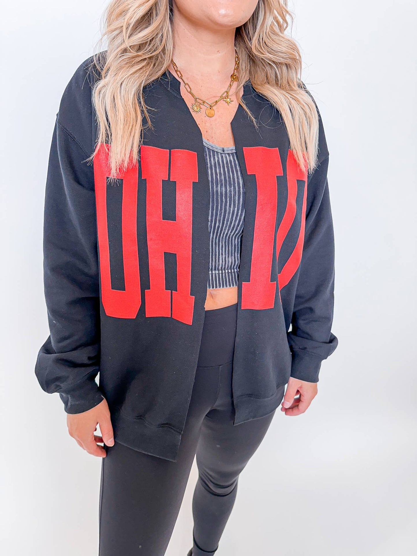 Black OHIO cardigan: