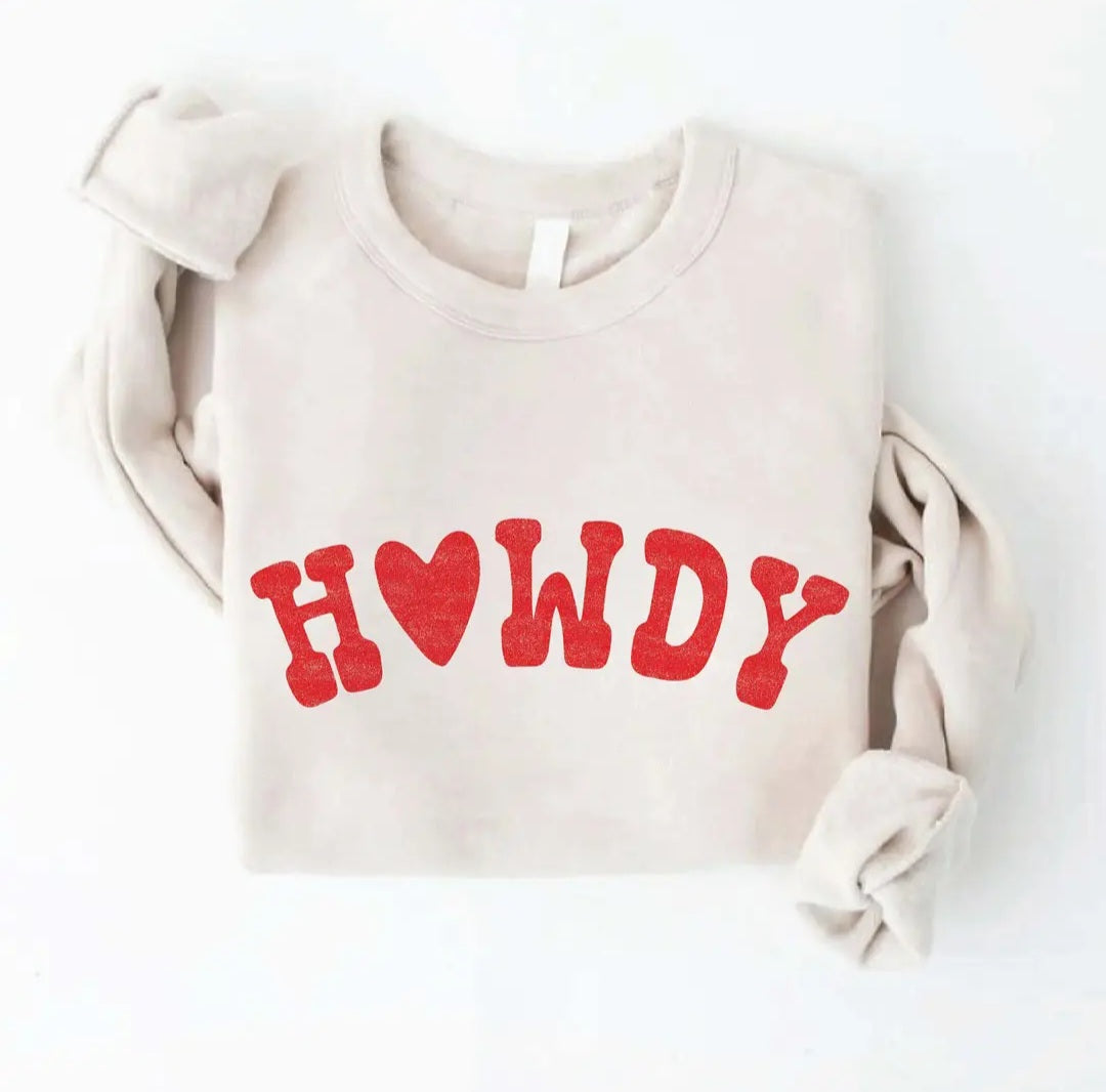 Howdy Graphic Sweatshirt