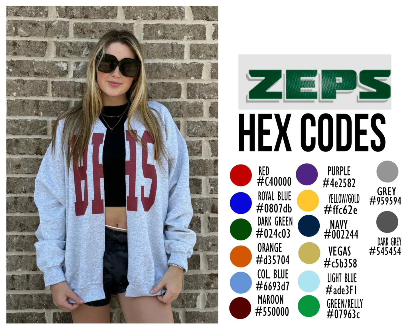 Zeps Split Sweatshirt Cardi