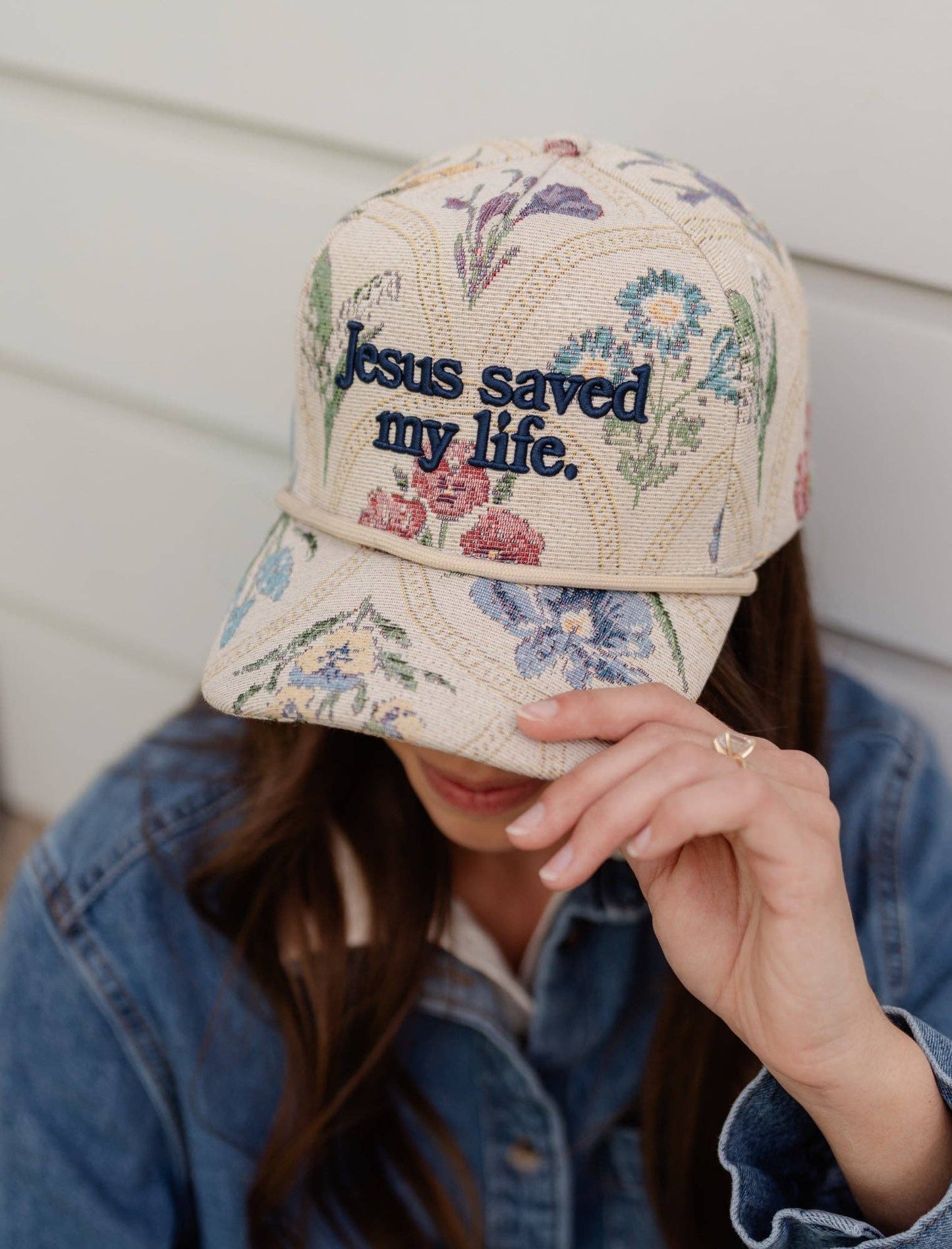 A New Arrival Jesus saved my life Hat