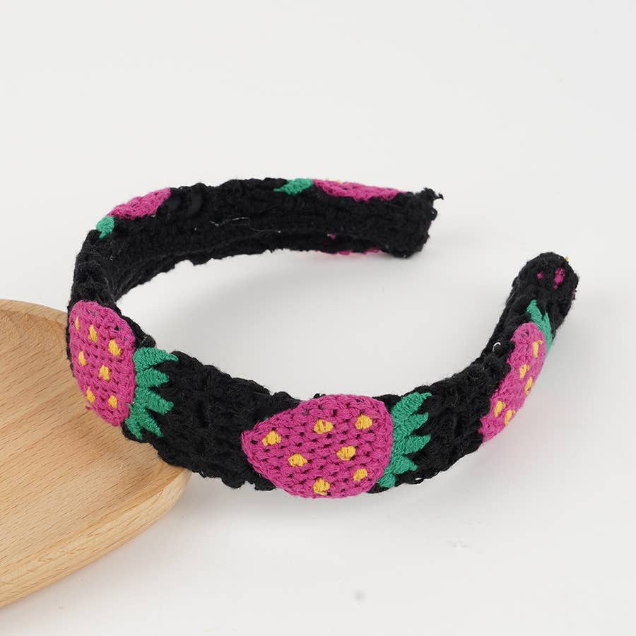 Boho Floral Daisy Cherry Cute ladybug Crochet lace headband