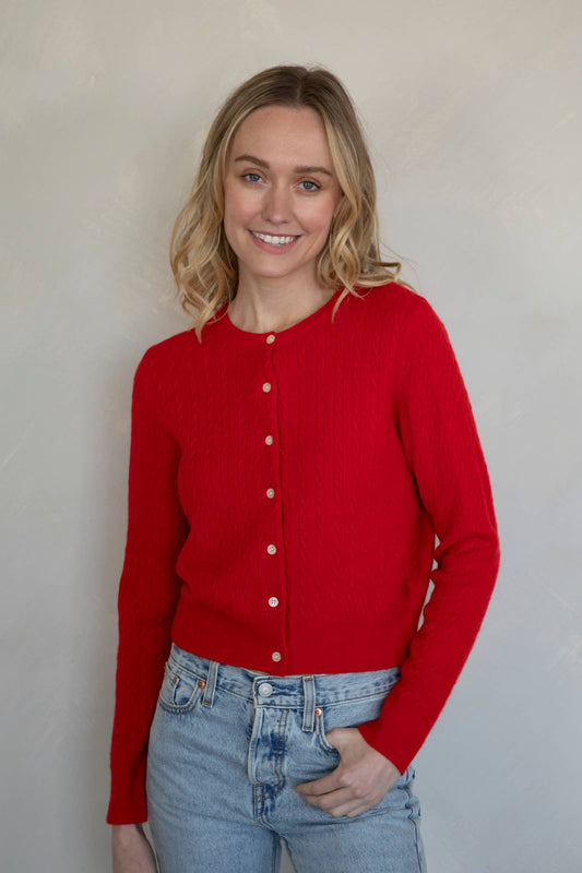 Lila Cardigan: Red