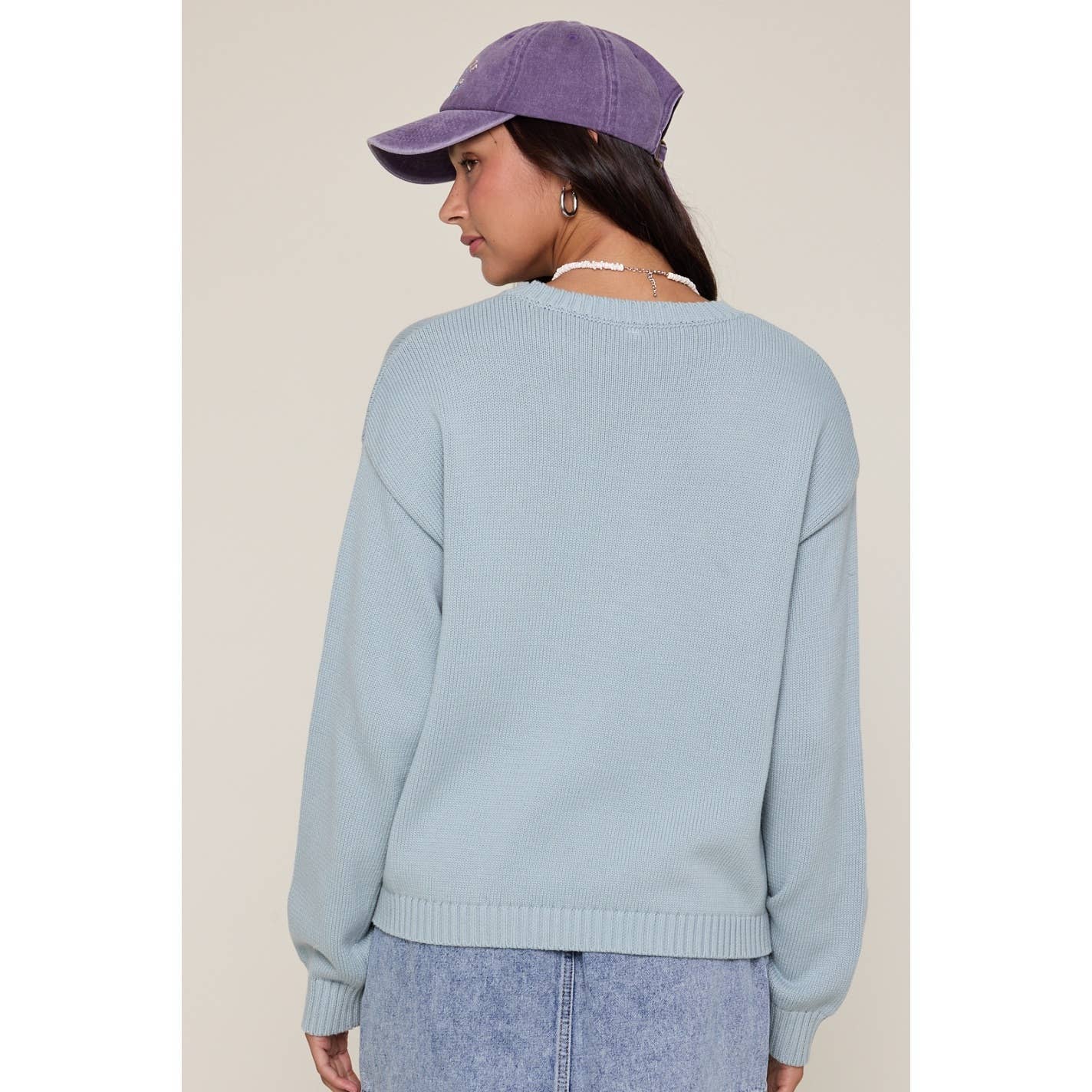 A New Arrival 'FISH' SWEATER                     D.SAGE