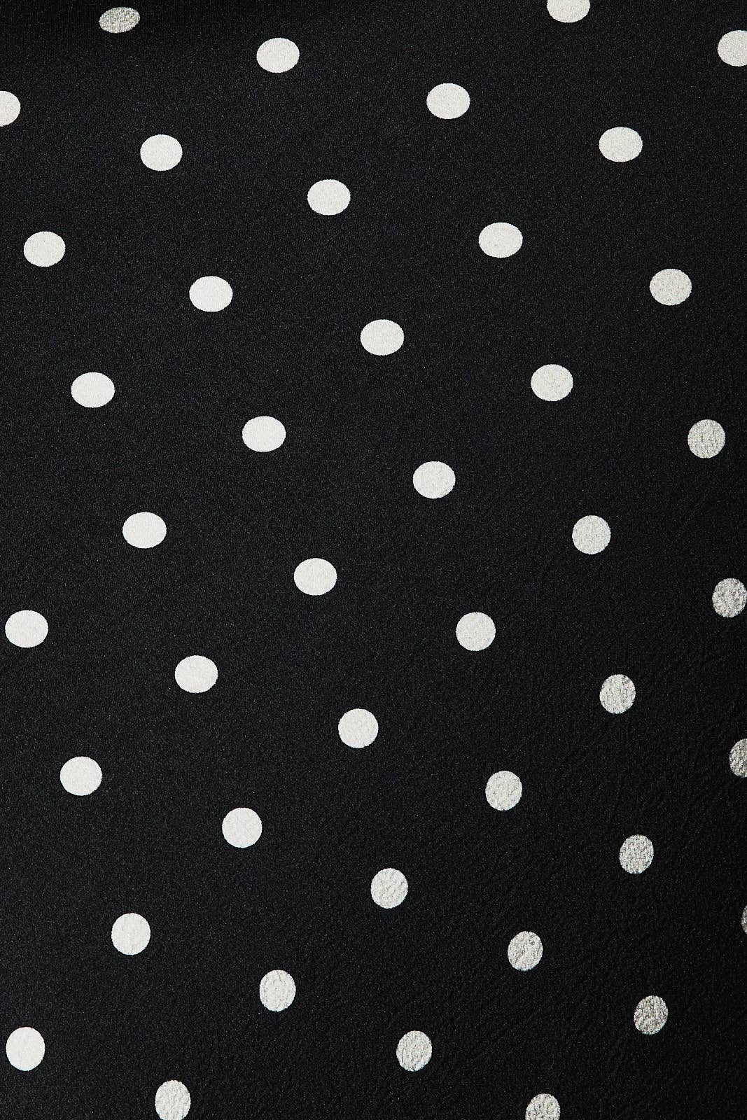 POLKA DOT TOP: BLACK-WHITE DOT