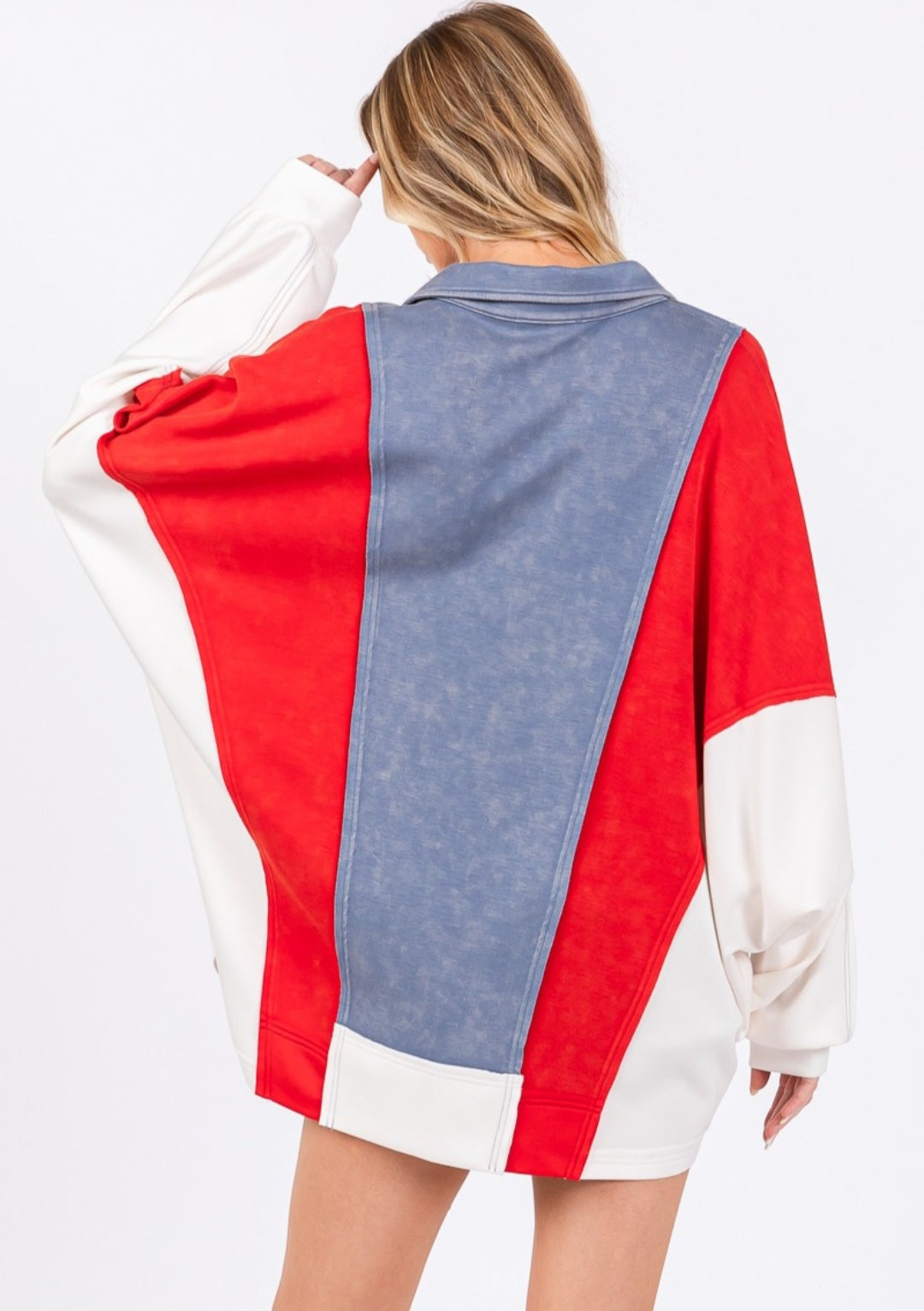 Americana Color Block Pullover