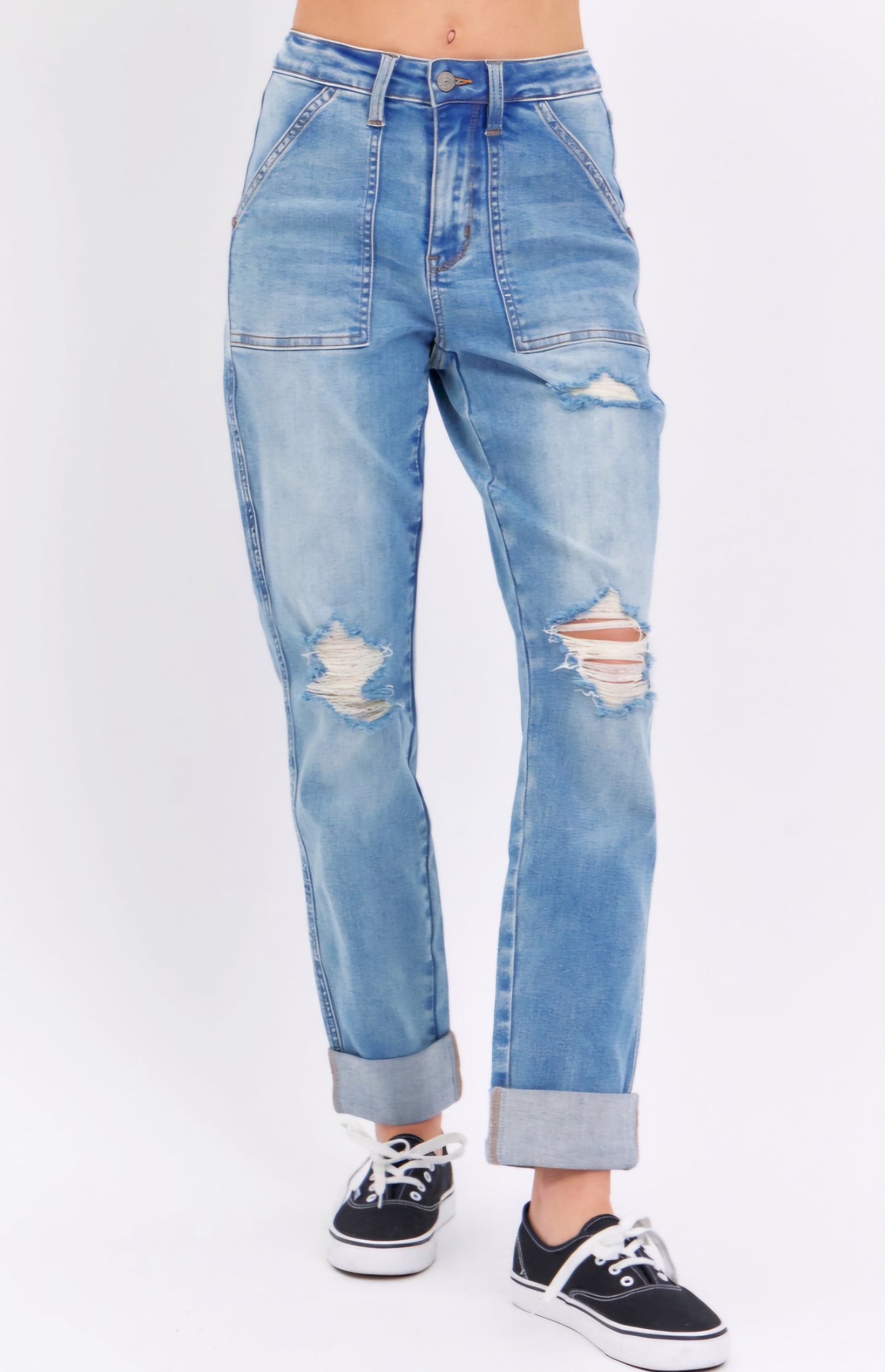 Judy Blue High Rise Destroyed Boyfriend Jean