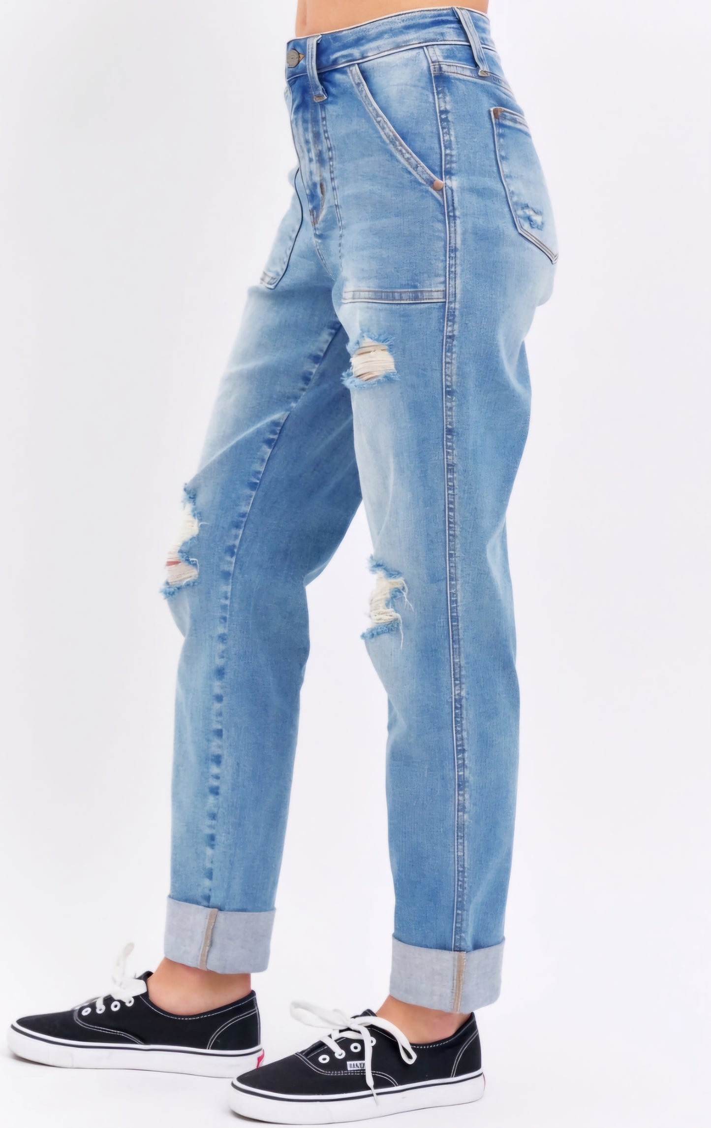 Judy Blue High Rise Destroyed Boyfriend Jean