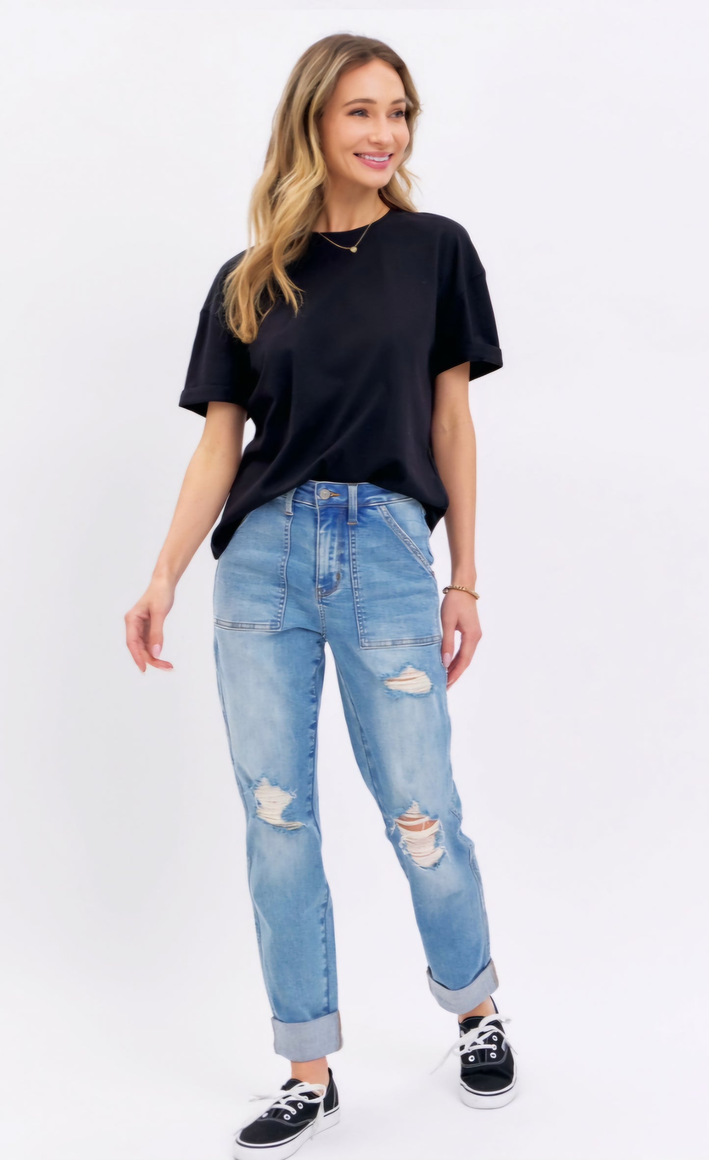 Judy Blue High Rise Destroyed Boyfriend Jean