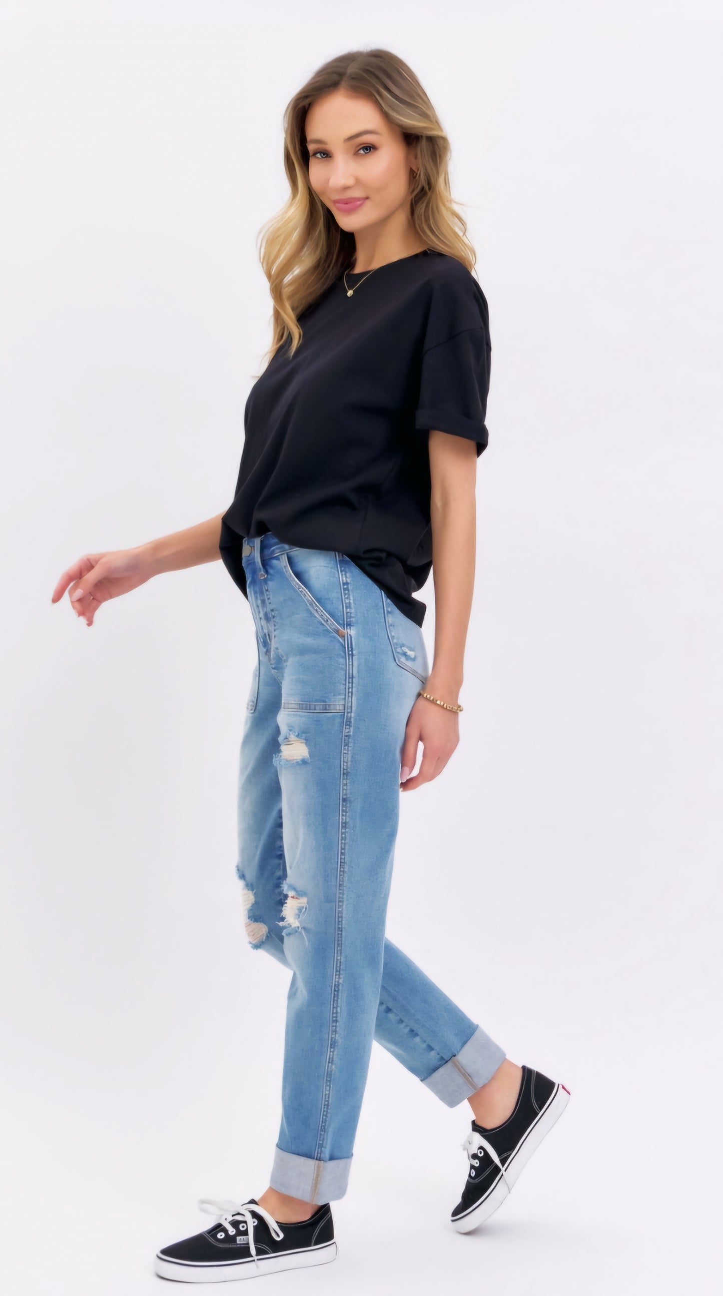 Judy Blue High Rise Destroyed Boyfriend Jean