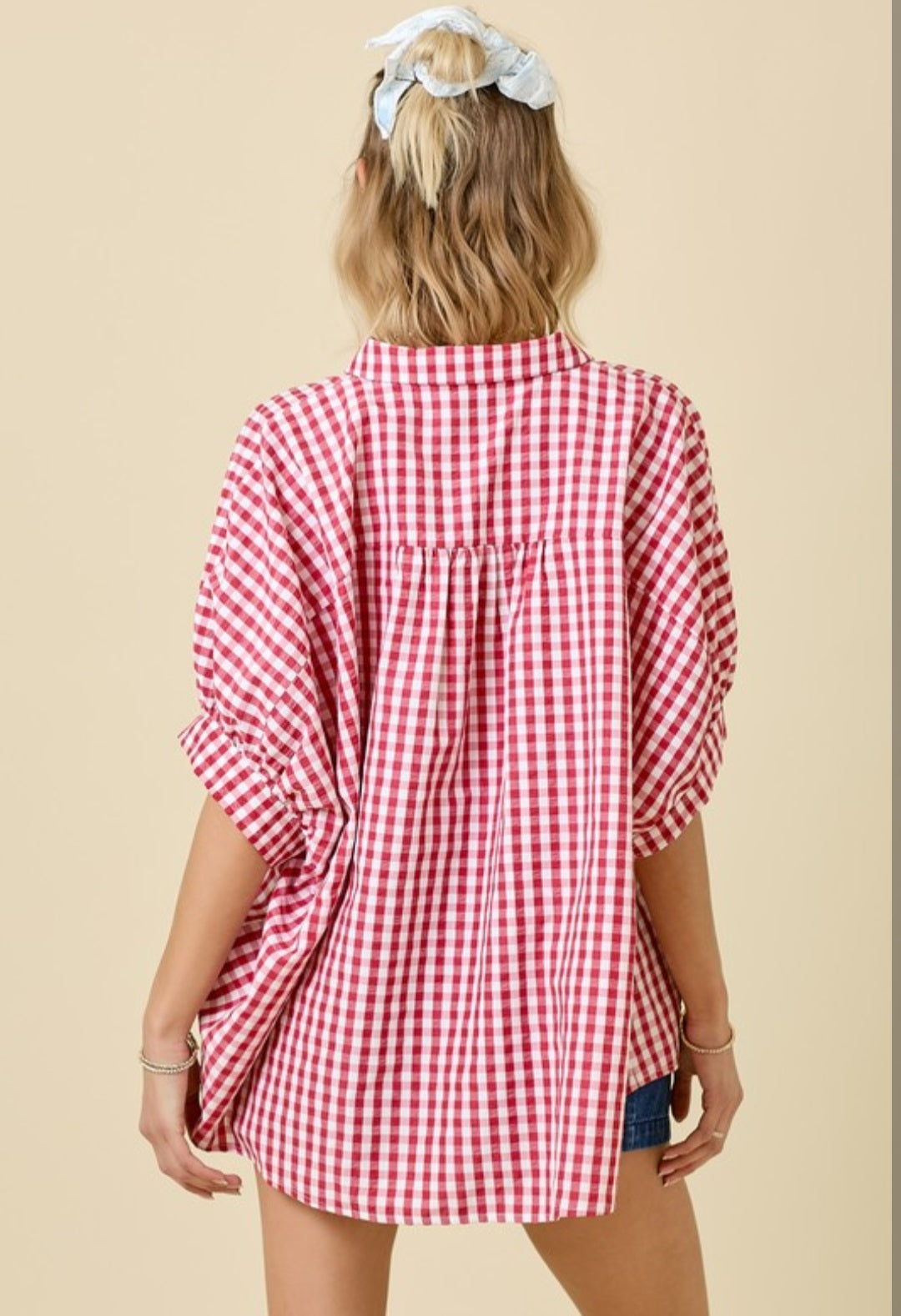 Gingham Oversized Shirt