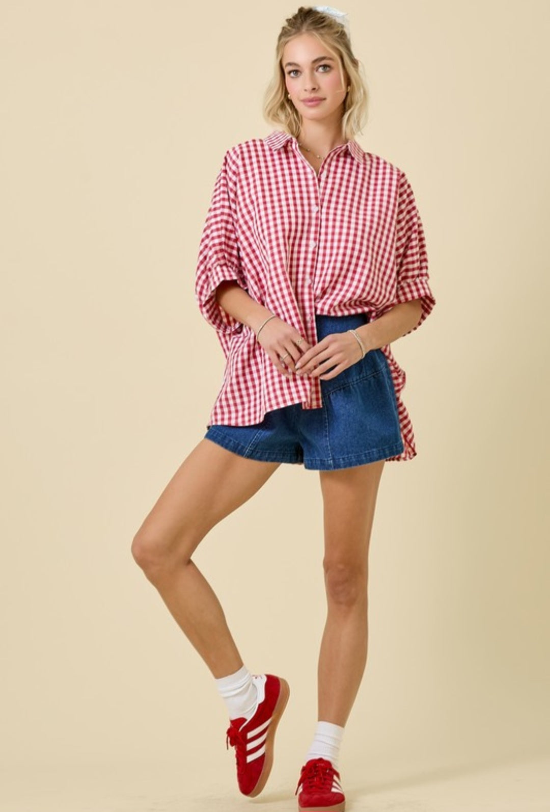 Gingham Oversized Shirt