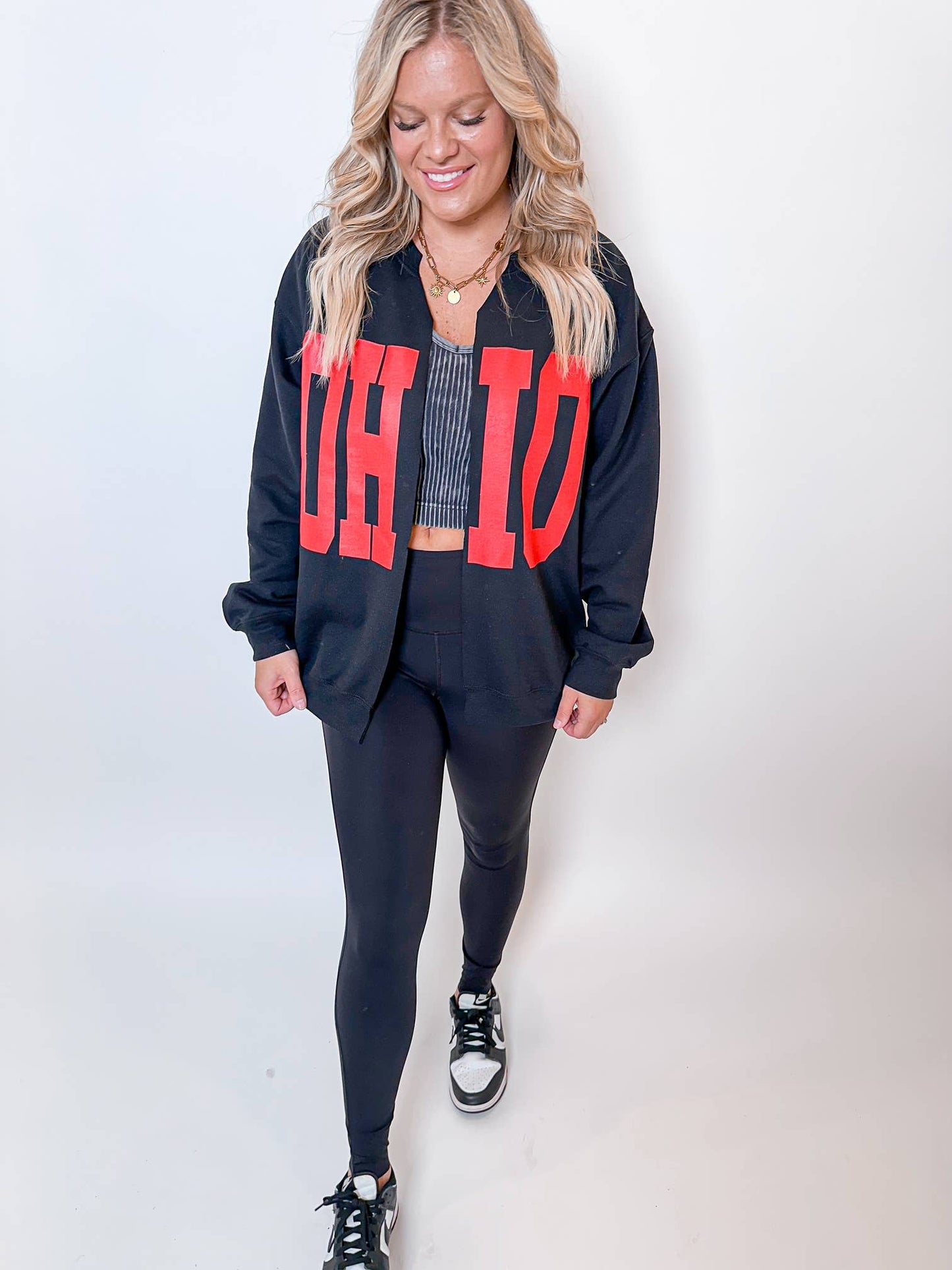 Black OHIO cardigan: