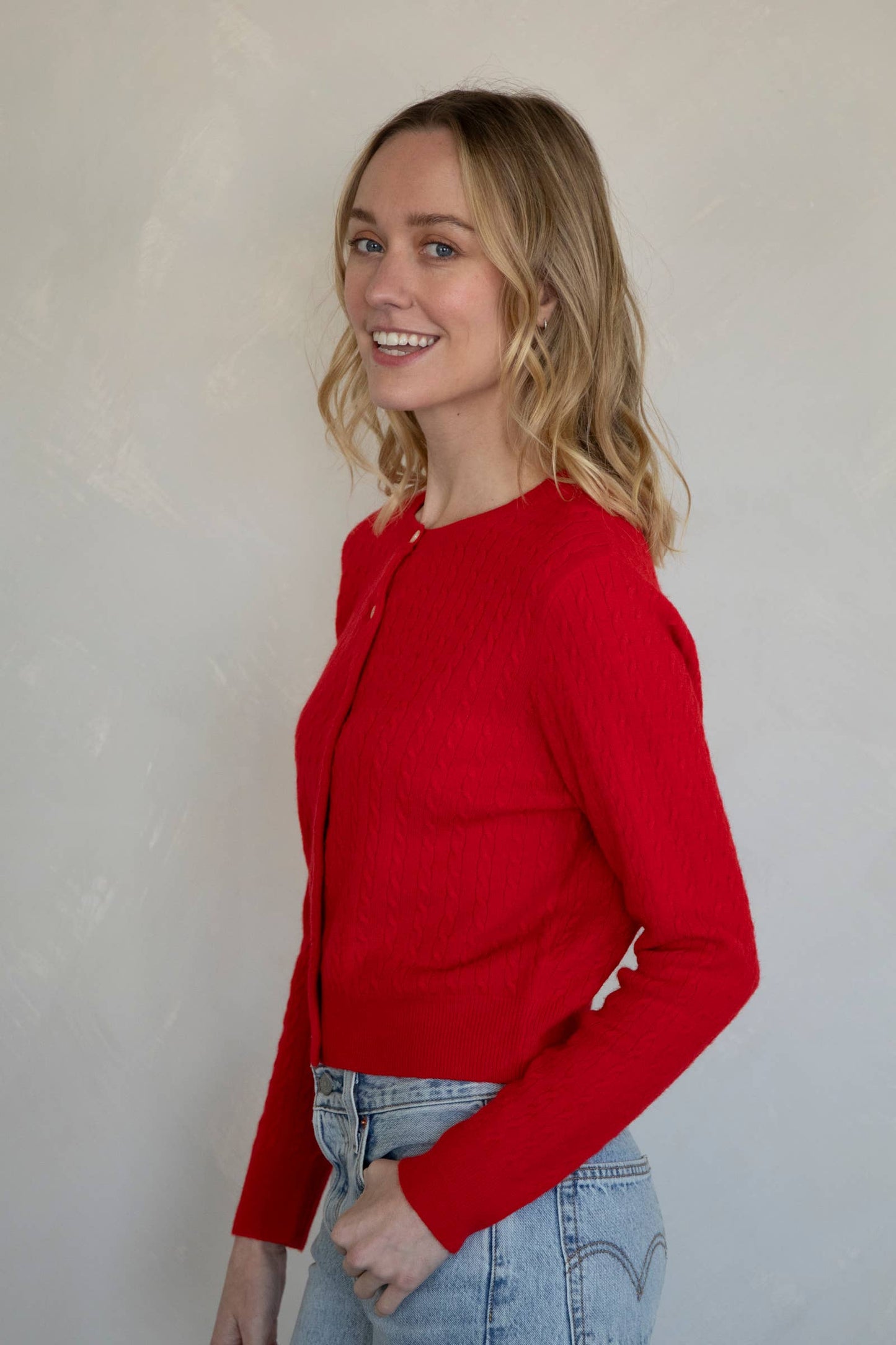 Lila Cardigan: Red
