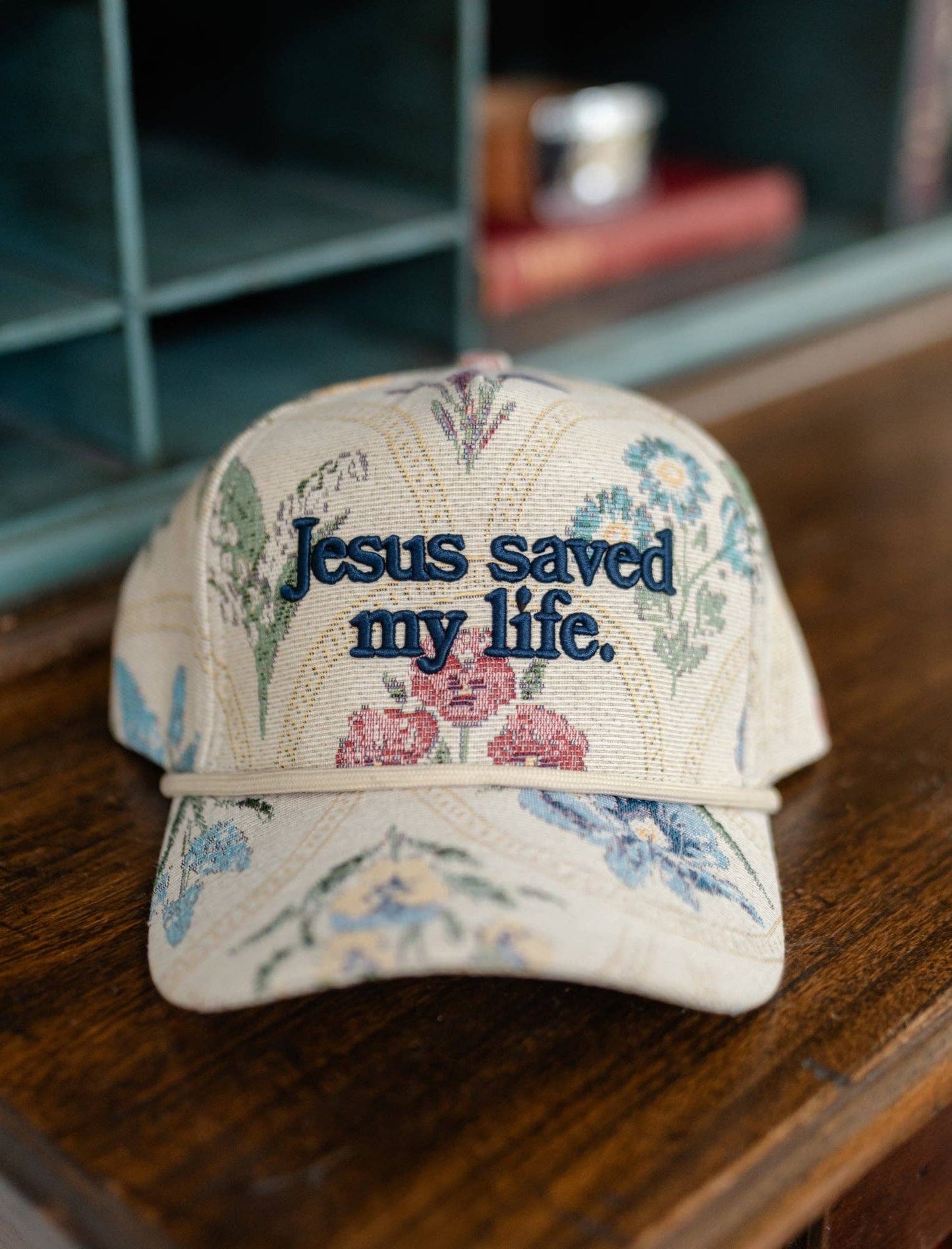 A New Arrival Jesus saved my life Hat