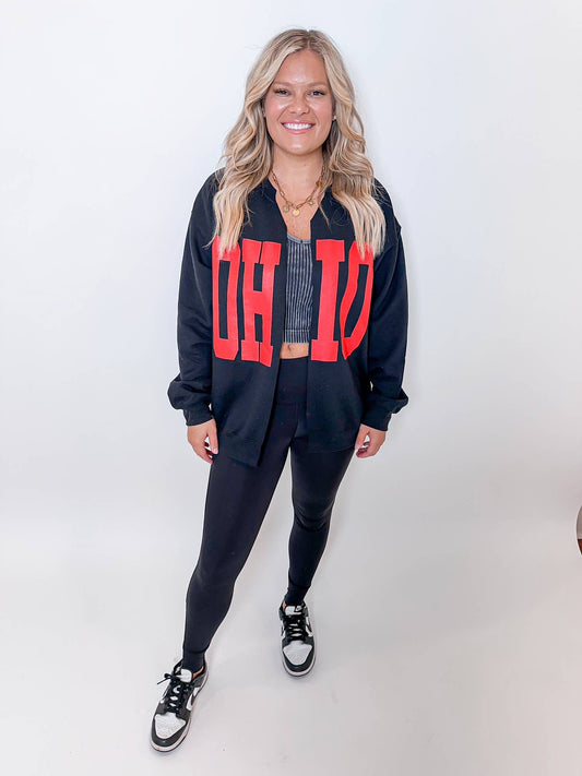 Black OHIO cardigan: