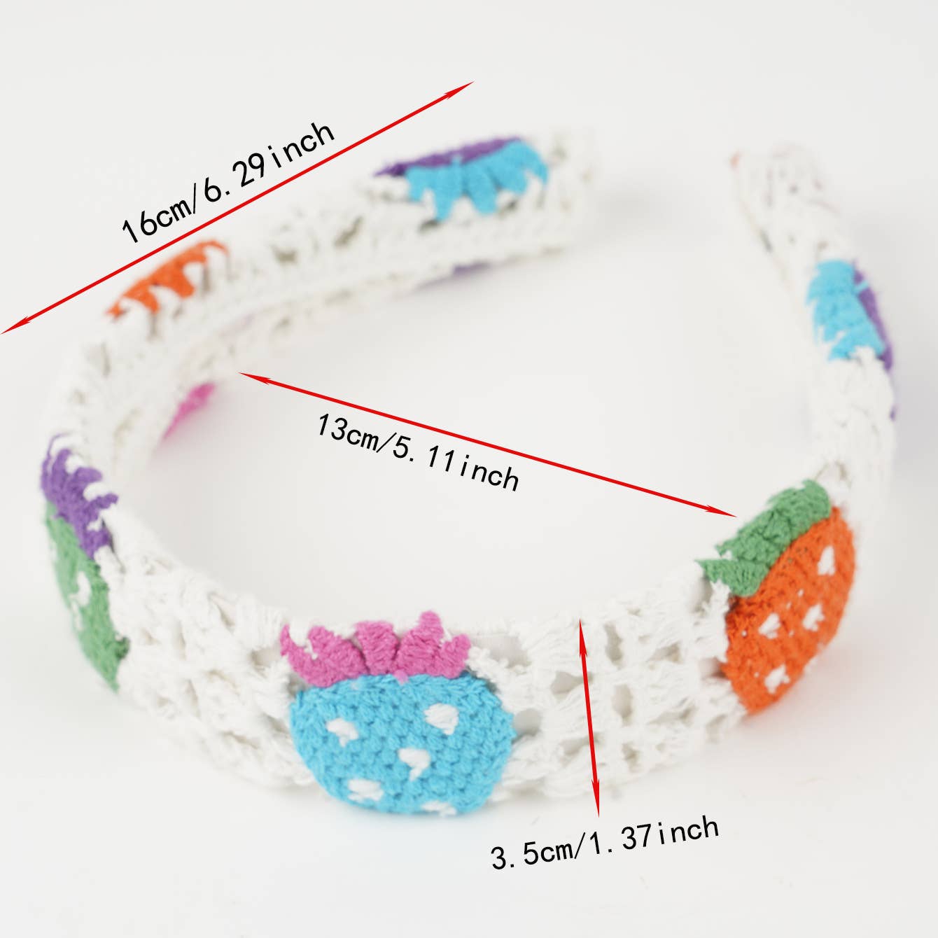 Boho Floral Daisy Cherry Cute ladybug Crochet lace headband