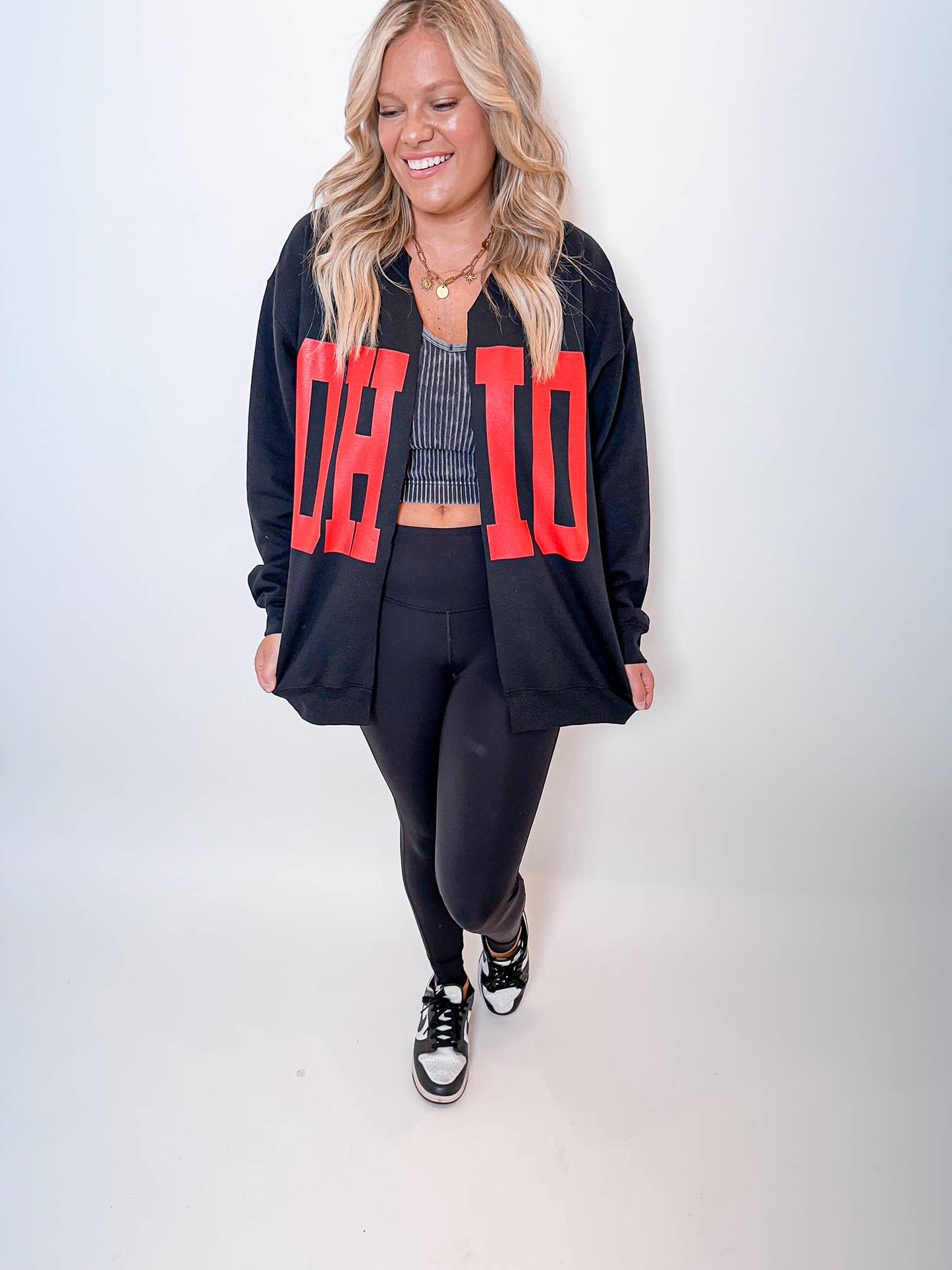 Black OHIO cardigan: