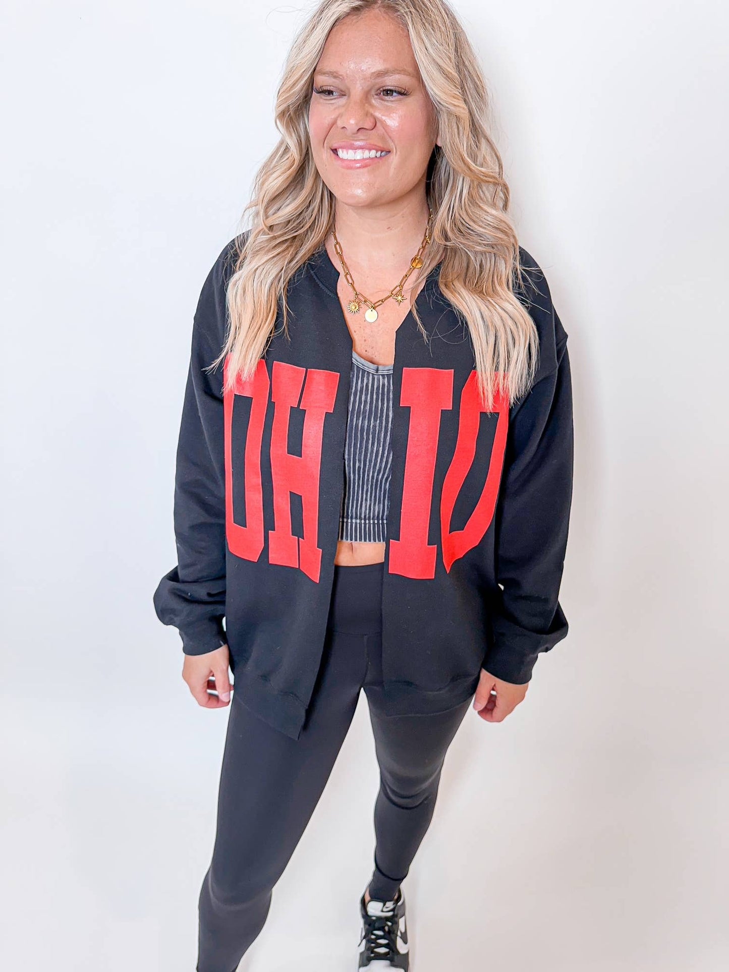 Black OHIO cardigan: