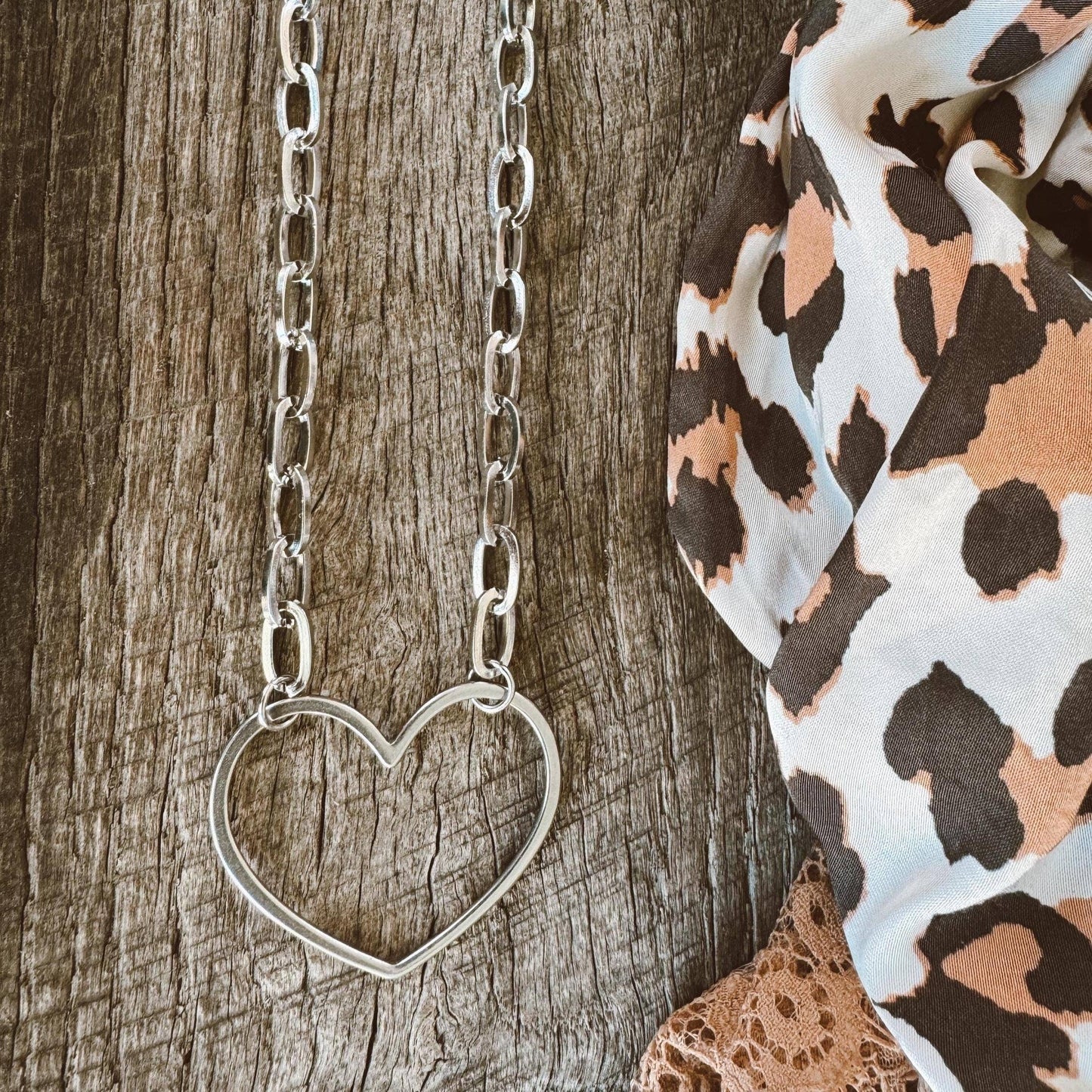 Open Heart Necklace: 18