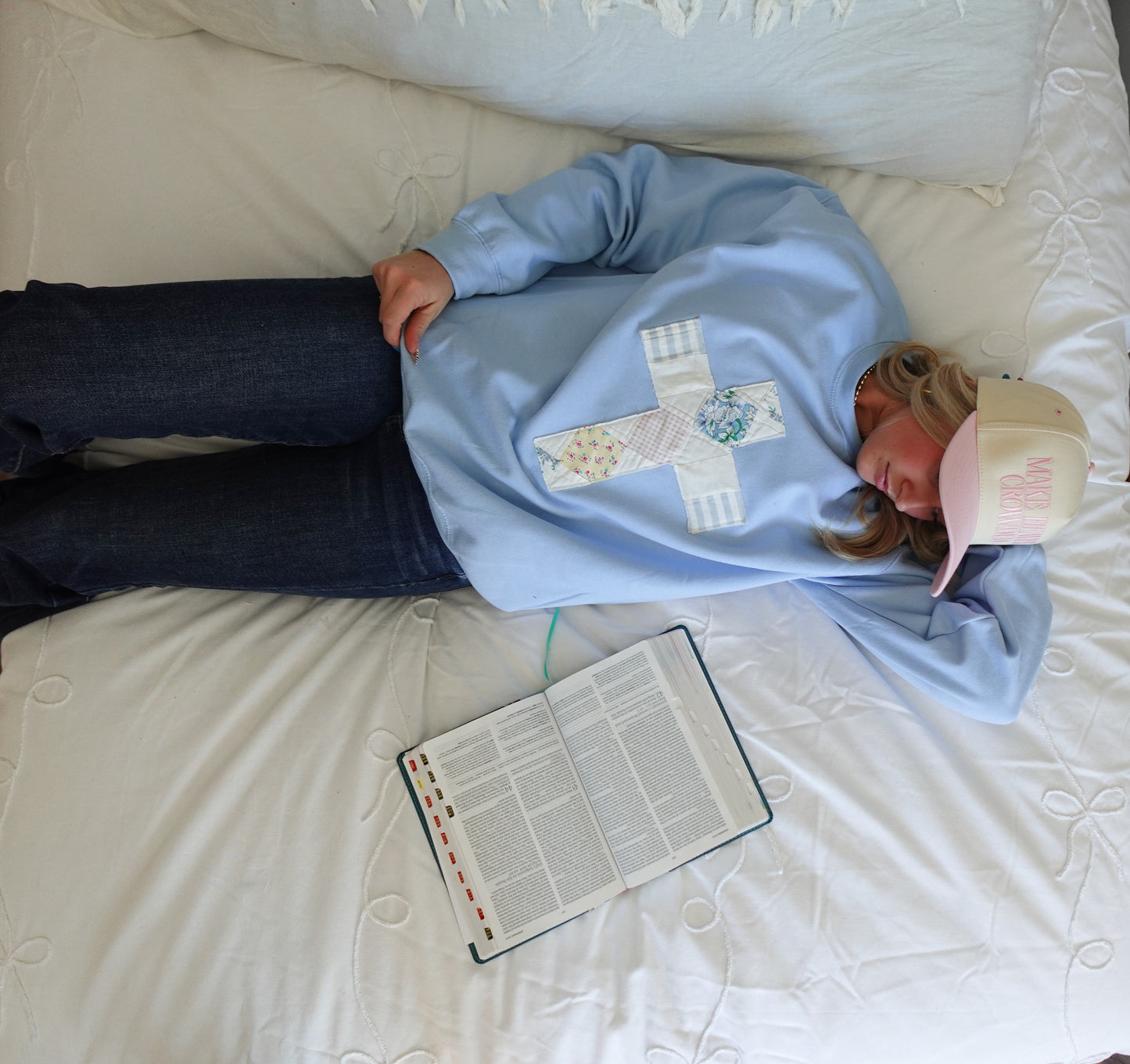 Custom Quilted Cross Sweatshirt