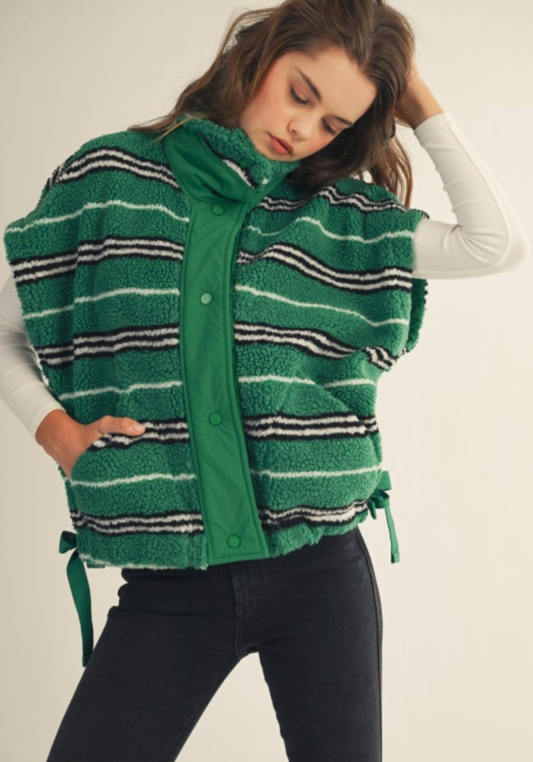 SHERPA COMFORT STRIPED VEST