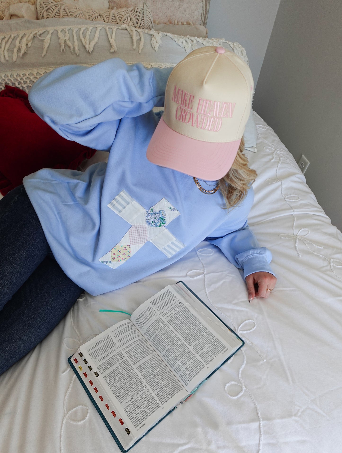 Custom Quilted Cross Sweatshirt
