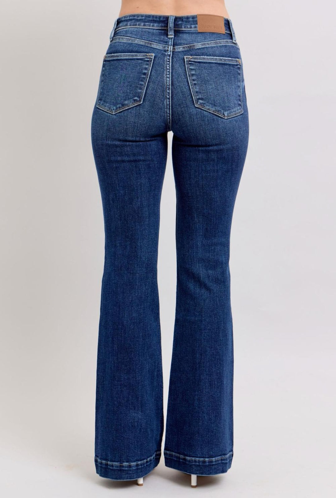 Petite Judy Blue High Waist Trouser Flare Denim
Jeans
