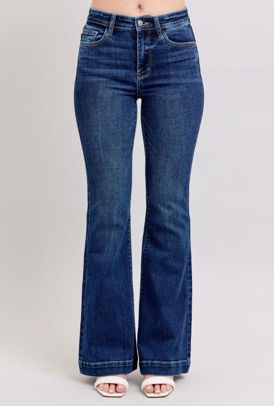 Petite Judy Blue High Waist Trouser Flare Denim
Jeans