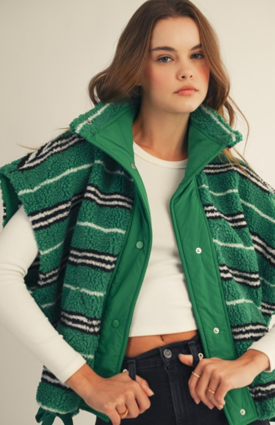 SHERPA COMFORT STRIPED VEST